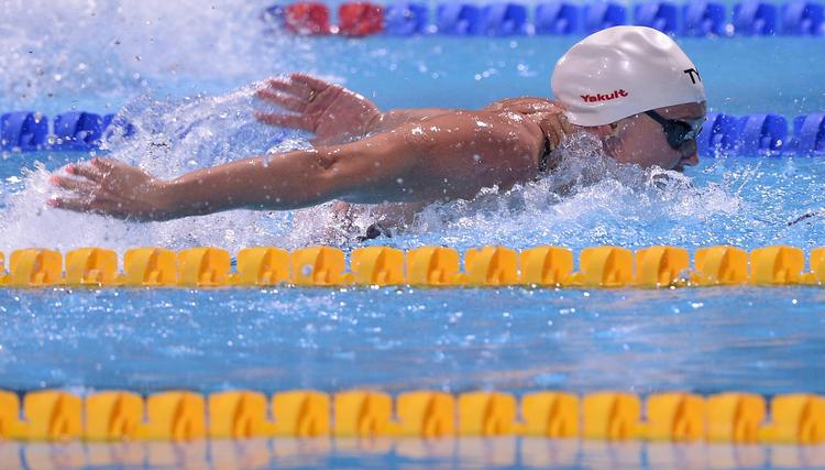 REKORD. Halvvejs var Jeanette Ottesen et halvt sekund under verdensrekorden, men det blev 'kun' til en dan.sk rekord, da hun svømmede sig i VM-finalen i 100 meter butterfly. 