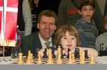 Skak. Jacob Aagaard med datteren Cathrine ved en turnering i Budapest i Ungarn. 