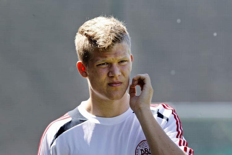 Småskadet. Andreas Cornelius er tvivlsom til landskampen i Polen i næste uge. 