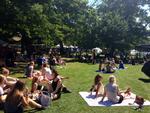 Parkomgivelser. Kombinationen af livemusik og picnic har vist sig at være en succes for Vanguard Festival. 