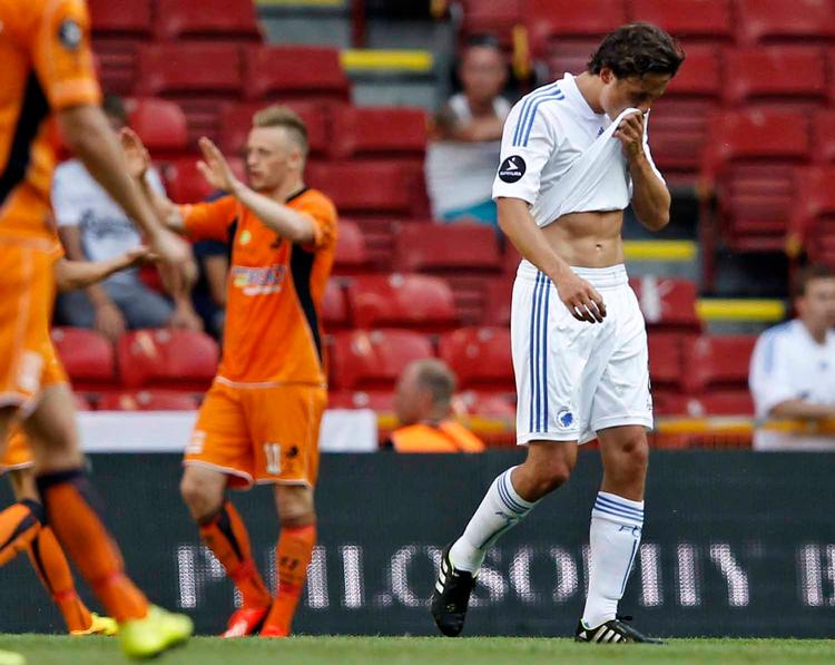 uheld? FCK's Thomas Delaney (th) scorede og var en af københavnernes bedste, men Randers viste mere sejrsvilje.