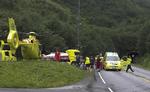 TUNNELBRAND. Lastbilbranden i Norge udløste storalarm, hvor et stort antal brandmænd og redningsarbejdere blev dirigeret til tunnellen. 