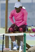 Træning. Serena Williams deltager i denne uge i en turnering i Toronto, Canada. 