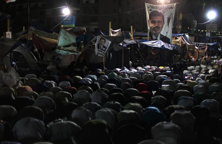 OPBAKNING. Tilhængere af Egyptens afsatte præsident Mohamed Morsi har på femte uge besat to områder af Kairo. 