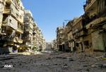 Salah al-Din-bydelen i Aleppo er også mærket af krigen. 