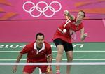 Ude. Joachim Fischer og Christinna Pedersen var seedet 4 ved VM, men kunne ikke opfylde målsætningen om en medaljekamp. 