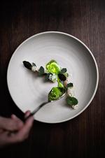 tallerkenkunst. Østersfløden og dildolien mødtes og skabte en bæredygtig lsd-drøm.Foto: 