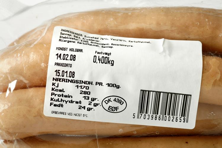 fejlmærkning? Kommende regler gør det vigtigt, at forbrugerne er opmærksomme på fødevarernes alder. Mindst holdbar til skal ifølge reglerne bruges til ikke letfordærvelige varer. Det er vist ikke sket i dette tilfælde. 