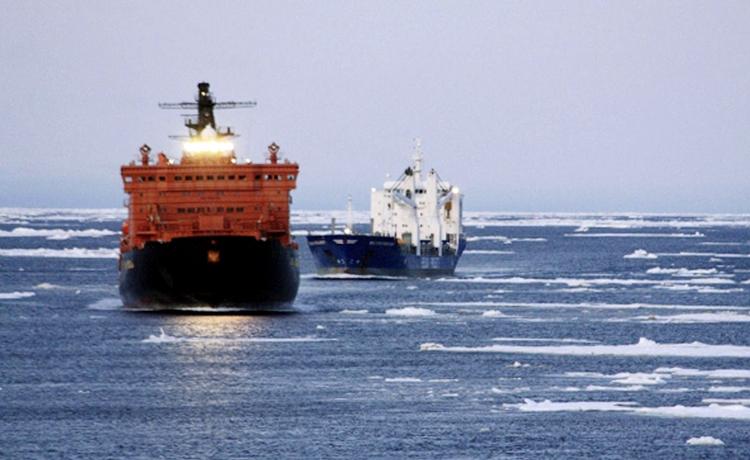 ISHAV. Det tyske rederi Beluga har også udnyttet muligheden for at sejle langs Rulands nordkyst med to af sine fragtskibe. 