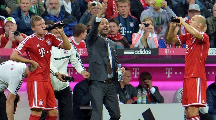 3-1. Der er plads til forbedringer, mener den nye Bayern-boss Pep Guardiola. 