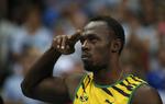 sprint.  Usain Bolt havde ikke meget sved på panden, da han havde løbet sig i VM-semifinalen i Moskva. 