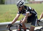 sejr. Den 33-årige Leonardo Duque vandt massespurten på 1. etape af Tour de l'Ain. 