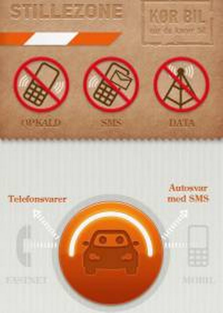 stillezone. Appen udviklet til brug under bilkørsel kan også bruges til møder og på ferier. Men den får kritik for, at den ikke kan indstilles individuelt, så den tillader fx datatrafik. 