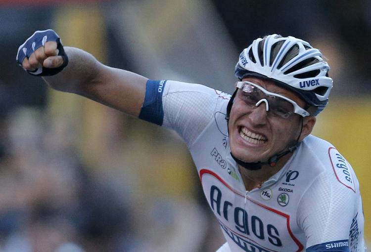 spurtkanon. Marcel Kittel har på det seneste vist sig som en af feltets skarpeste afsluttere. 