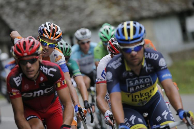 fransk. Sergio Paulinho (th) satsede og tabte på sidste etape af Tour de l'Ain. 