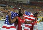 Vinder. LaShawn Merrit fra USA jubler over sejren. 