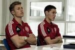 talenter. I aften er 19-årige Viktor Fischer (tv.) yngste mand på A-landsholdet mod Polen, og i dag var Andreas Christensen (th.) yngst på U21-landsholdet. 