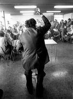 Mogens Glistrup på valgturne, januar 1982. 