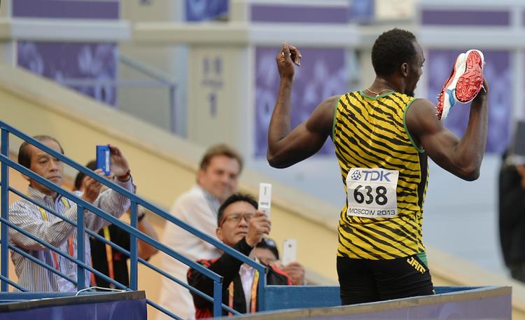 21. Usain Bolt brugte ikke for mange kræfter i det indledende heat, men supersprinteren er klar til semifinaler på 200 meter senere i dag. 