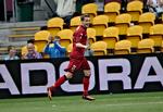 Målmaskine. Morten Nordstrand fortsatte, hvor han slap i sidste uge, og var manden bag FC Nordsjællands 2-1-sejr over Aab. Foto: 