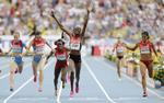 HOVSA. Russeren Mariya Savinova blev overrumplet af Eunice Jepkoech Sum i kvindernes finale på 800 meter. 