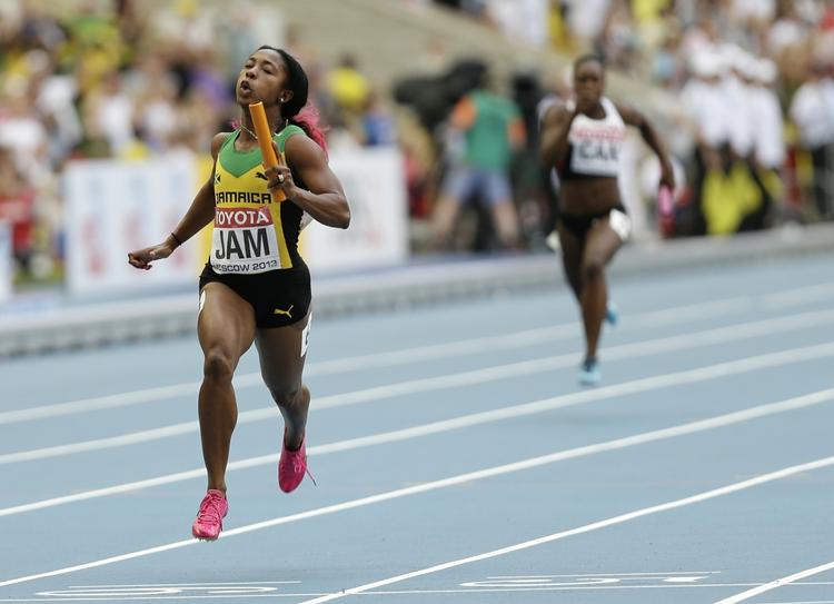 urørlig. For tredje gang ved VM i Moskva løb Shelly-Ann Fraser-Pryce først over målstregen. 