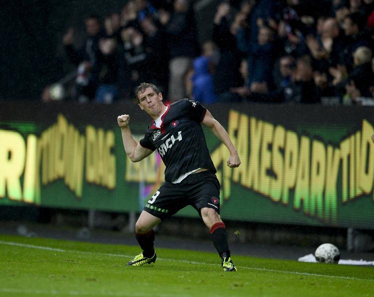 TOPHOLD. Med fem mål, deraf de tre i fredags, har Morten 'Duncan' Rasmussen bidraget til, at FC Midtjylland fører Superligaen med maksimumpoint. 