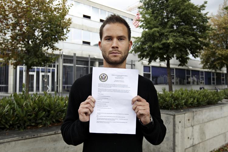 AFVIST. Tobias Linde Schanz kan ikke få visum til USA. Afslaget sker med henvisning til »national security«. 