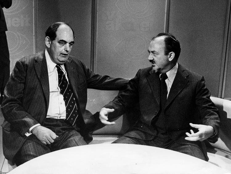 1976: Mogens Glistrup og Anker Jørgensen i TV-duel. 
