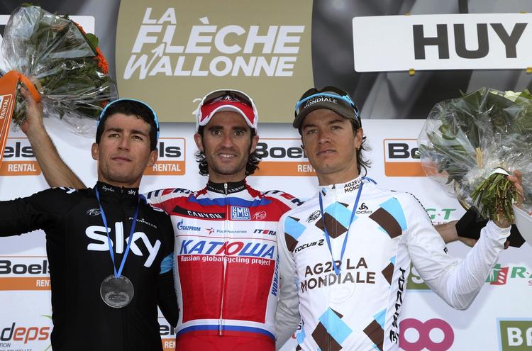 arvtager. Colombias Sergio Henao fra Sky (tv) blev nummer to i årets Fleche Wallonne. 