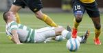 Nedtur. Celtic-anfører Scott Brown og holdkammeraterne skal score mindst to gange i returkampen næste uge, hvis de igen vil med i CL. 