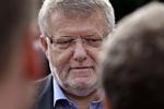 Anklage. Skattedirektør Erling Andersen retter det hårde skyts mod tidligere departementschef Peter Loft. - Foto: 