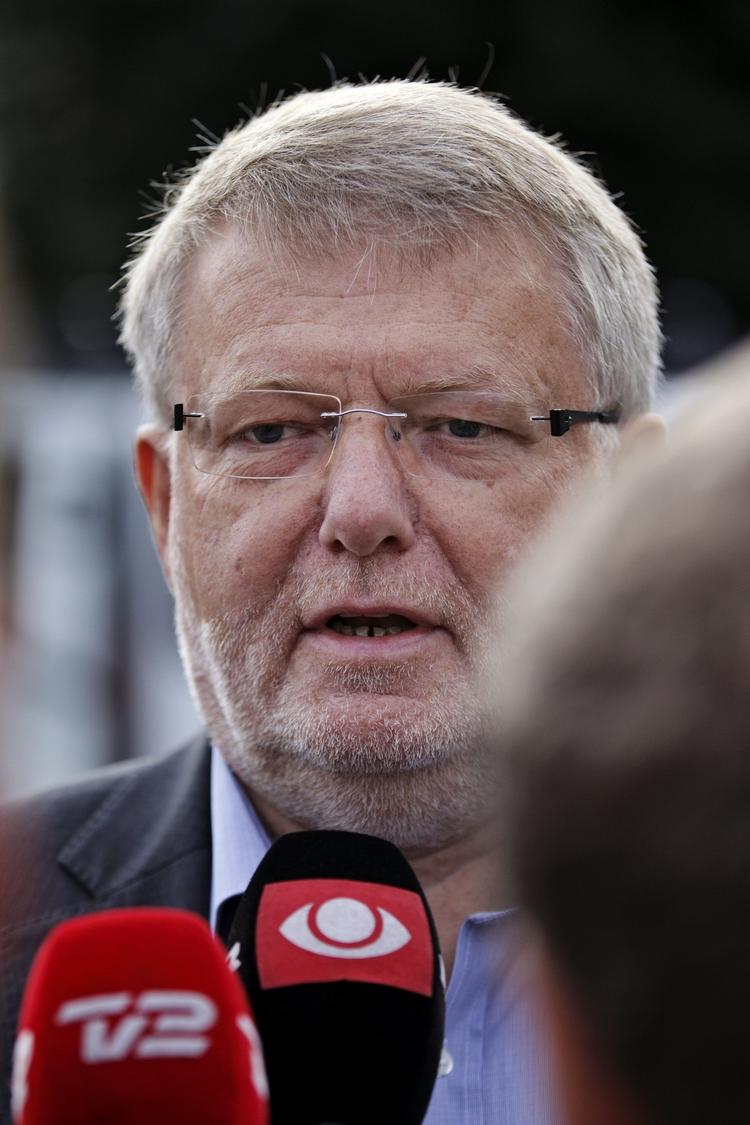 Presset. Erling Andersen var presset i  Skattesagskommissionen. 