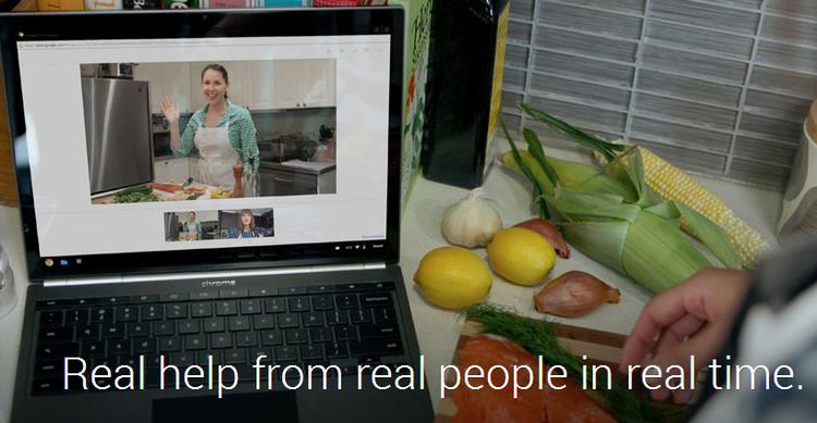 HJÆLP. Er der bøvl med maden? Så kan du snart videochatte med en kok eller en anden madekspert via Googles Helpouts-tjeneste. Eller få hjælp med andre udfordringer, lige fra cykelmekanik til computerprogrammer. (Foto: Google) 