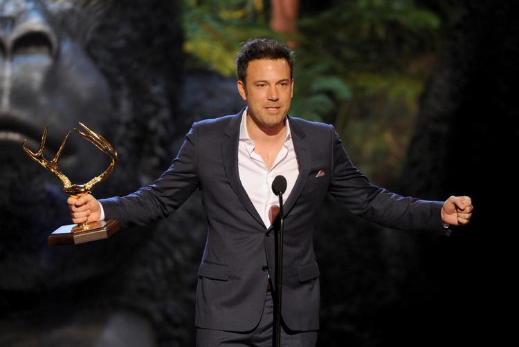 Prisbelønnet. For to måneder siden vandt Ben Affleck prisen som 'Årets Mand' til Spike TV's Guys Choice Awards. Den 41-årige skuespiller har også vundet både Oscars og Golden Globes (arkiv) 