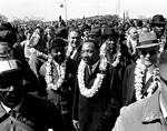 Martin Luther King under en march i 1965. 