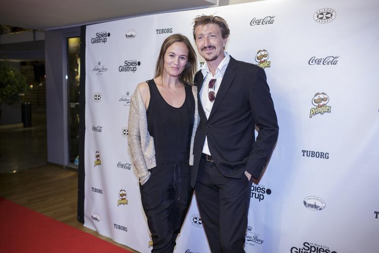 Skuespiller Nicolaj Kopernikus kom med sin kone, koreograf Birgitte Næss-Schmidt. 