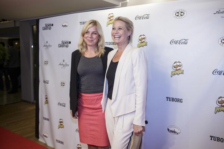 Skuespillerne Lene Maria Christensen og Trine Dyrholm fulgtes ad. 