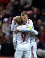 Bendtner. Angriberen scorede i sin seneste landskamp i november sidste år i Tyrkiet. Ved den lejlighed var Nicklas Bendtner endda anfører. 