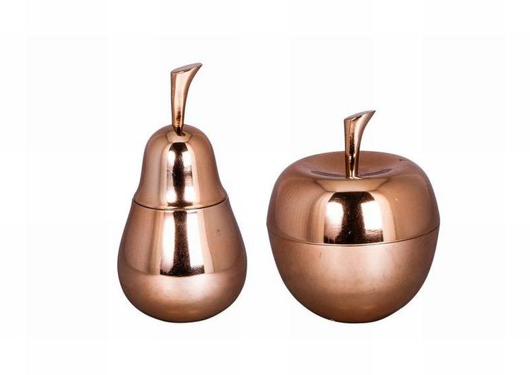 Kobberfrugt. Kobberbelagte aluminiumfurgter fra Broste Copenhagen. 