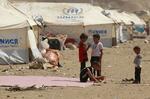 Flygtningelejr. Irak har modtaget mange tusinder af de to millioner syrere, der allerede er flygtet fra borgerkrigens rædsler. Heriblandt mange børn. Ifølge FN er en million syriske børn nu på flugt. 