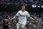 Jubel. Real Madrids Kaka fra Brasilien jubler efter sin scoring mod Valladolid. 
