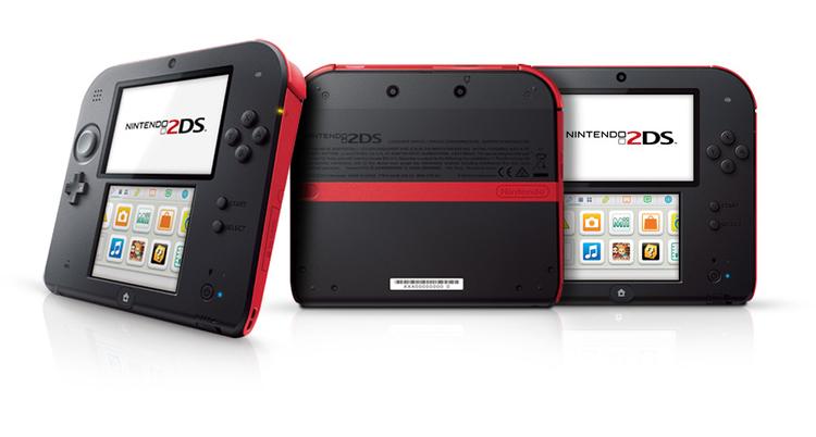 BILLIG. Nintendos nye, håndholdte spilkonsol, Nintendo 2DS, går efter børnefamilierne med en pris, der ligger 30% under forgængeren, Nintendo 3DS (Foto: Nintendo) 