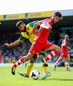 målfattigt. Norwich var det første hold, der scorede i eftermiddagens fire Premier League-kampe. Og der gik 68 minutter. 