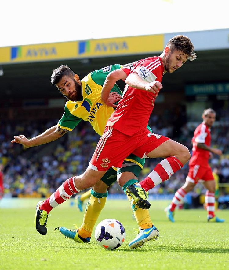 målfattigt. Norwich var det første hold, der scorede i eftermiddagens fire Premier League-kampe. Og der gik 68 minutter. 