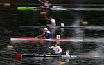enerkajak. VM-finalen på 500 meter blev vundet af Tom Liebscher (nummer to fra bunden) 
