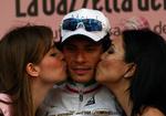 PLAYBOY. Filippo Pozzato kan også levere hårdt arbejde. 