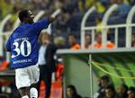 MÅLSCORER. Blandt sine mange scoringer har Baye Djiby Fall scoret seks i Europa League fordelt med 2 for Randers FC (billedet fra en udekamp mod Fenerbahce) og 4 for OB. 