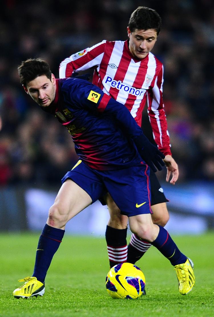 Nærkamp. Ander Herrera må 'nøjes' med at spille mod Messi, Barcelona og Real Madrid i den kommende sæson. 