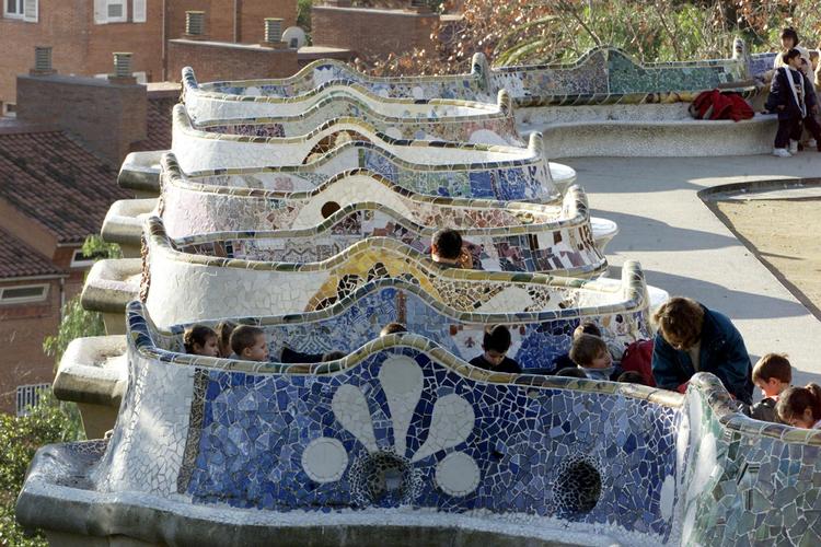 Beskyttet. Gaudis Parc Guell i Barcelona er på Unesco's liste over klodens bevaringsværdige kulturarv. 